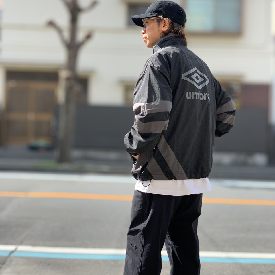 極美品 umbro ロゴライン Nylon Jacket Pant セットアップ