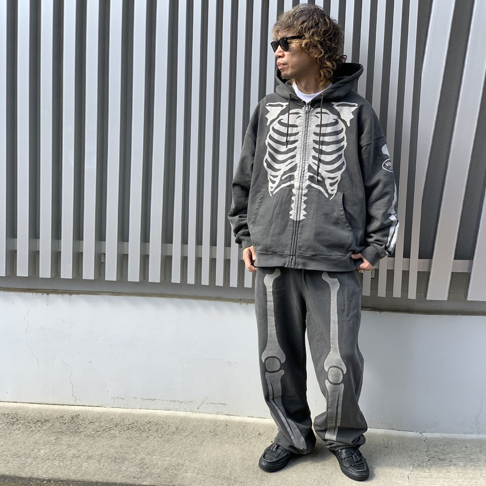 VANSON x RED PEPPER コラボ 希少 ジップパーカー 2 グレー vanson2402_04.jpg