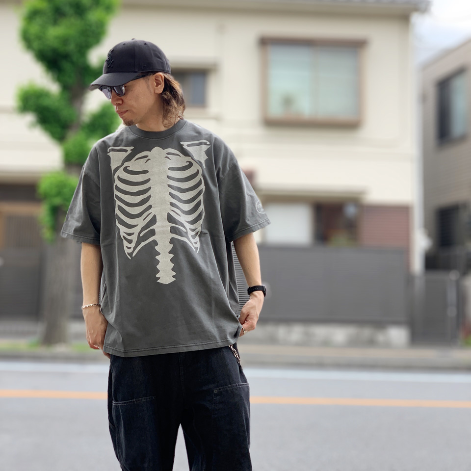 （5）Vanson ブラック Tシャツ VANSON vanson Tシャツ メンズ バンソン ギター/角/鬼/スカル