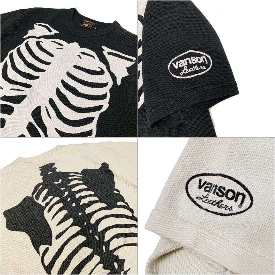 VANSON（バンソン） 【SALE セール】全2色 VANSON Tシャツ BONE