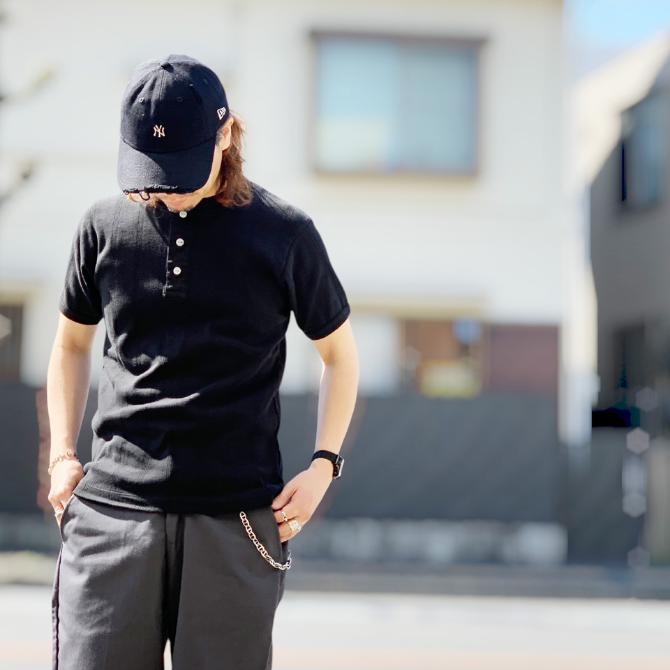 WHITESVILLE 全2色 ホワイツビル ヘンリーネックTシャツ NEEDLE OUT S