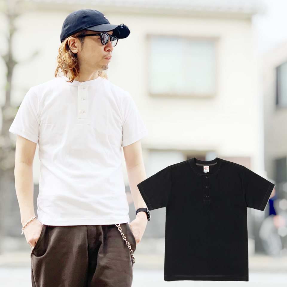 WHITESVILLE 全2色 ホワイツビル ヘンリーネックTシャツ パックTシャツ