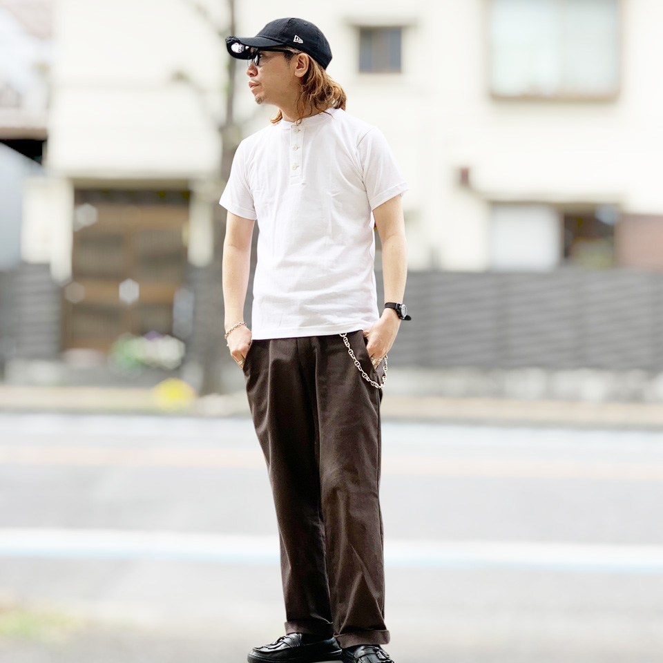 WHITESVILLE 全2色 ホワイツビル ヘンリーネックTシャツ パックTシャツ