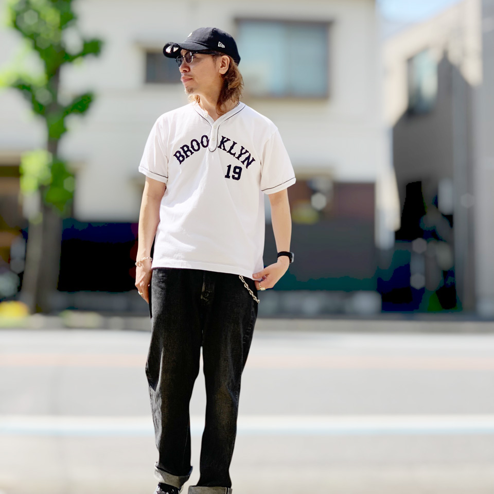 WHITESVILLE 全2色 ホワイツビル ヘンリーネックTシャツ S/S HENLEY