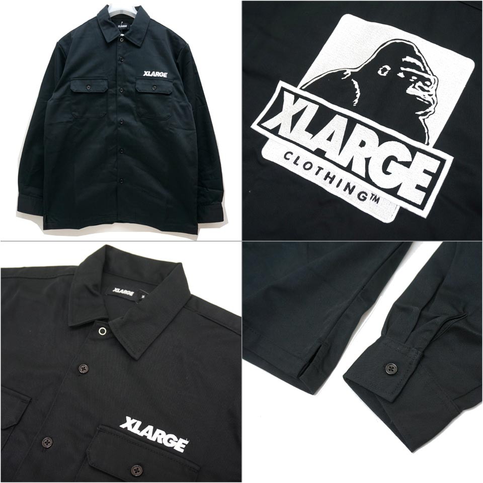 エクストララージ XLARGE ワークシャツ L/S OG WORK SHIRT 長袖