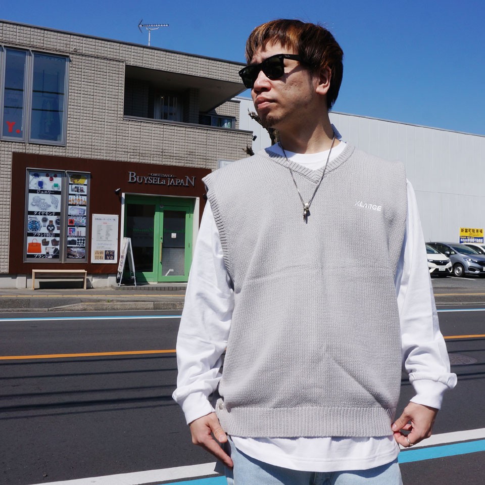 XLARGE（エクストラ ラージ） ニットベスト KNIT VEST セーター ベスト