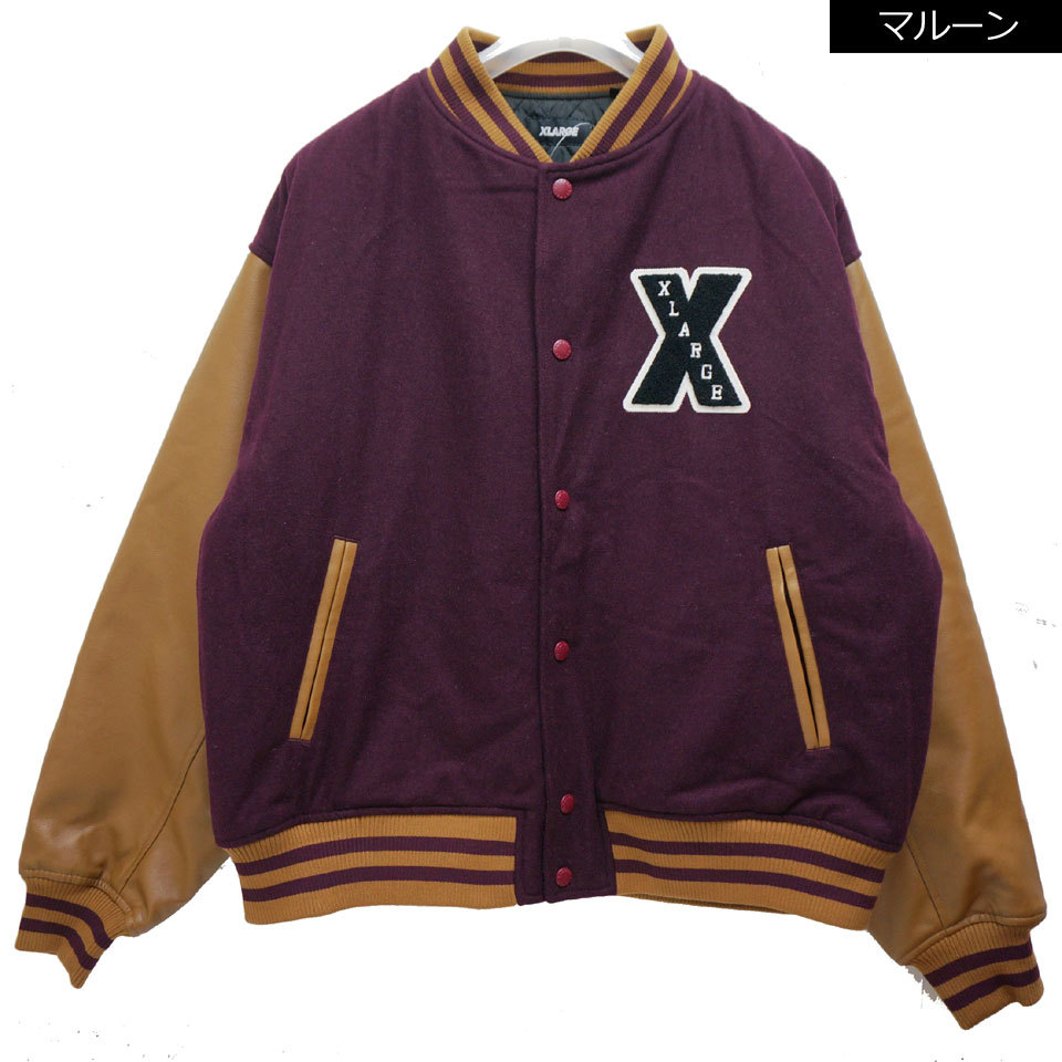 大人女性の XLARGE OG VARSITYJACKEスタジャンヴァーシティー