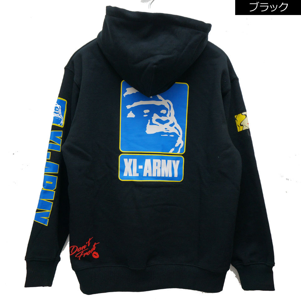 全2色 エクストララージ XLARGE パーカー XL-ARMY HOODED SWEAT