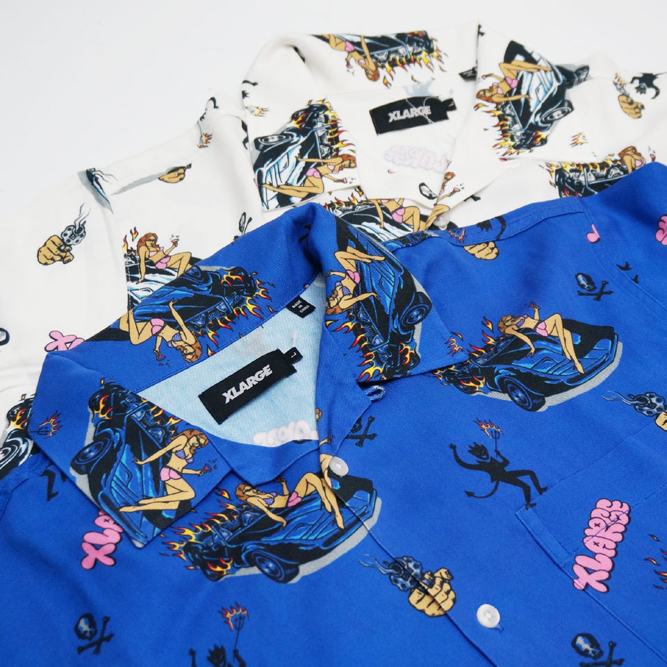 XLARGE エクストララージ　シャツ　総柄　アロハシャツ xlarge2117_01.jpg