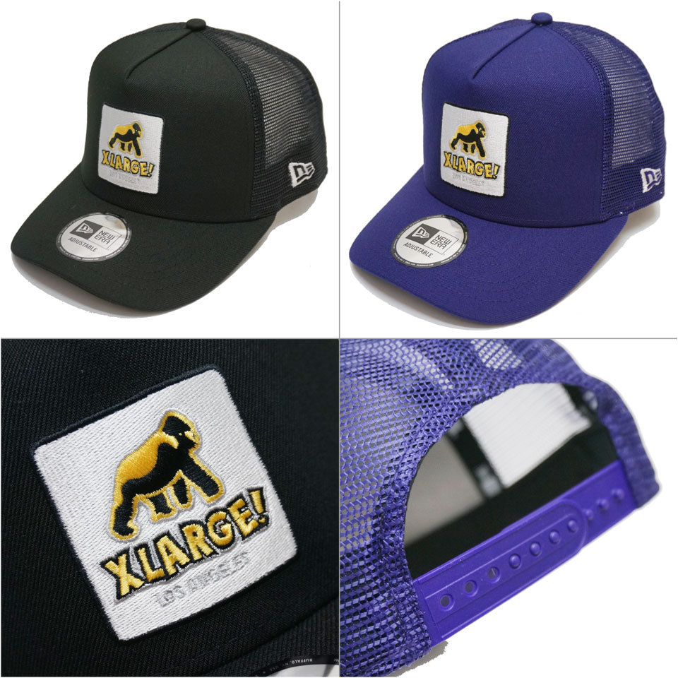 全2色 エクストララージ メッシュキャップ XLARGE × NEW ERA WALKING APE MESH SNAPBACK CAP ニューエラ  ブラック 黒 パープル 紫