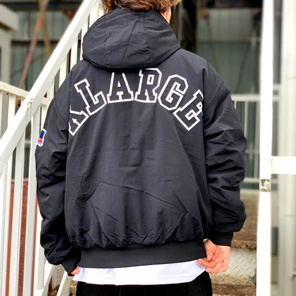 エクストララージ XLARGE ナイロンジャケット NYLON PUFFER JACKET 中綿ジャケット ブラック 黒 BLACK