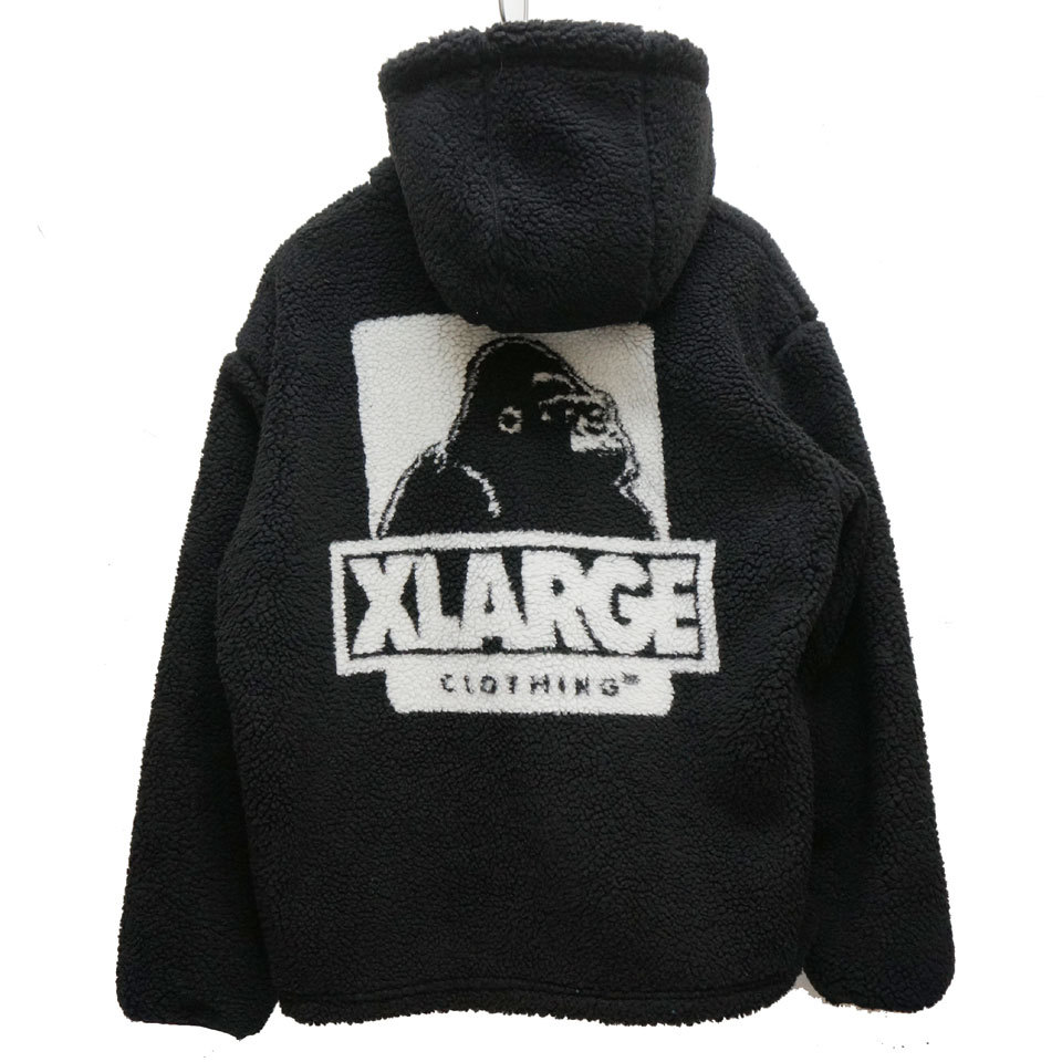 全3色 エクストララージ XLARGE ボアフリースジャケット BOA FLEECE ZIP-UP JACKET ブラック ブラウン グリーン