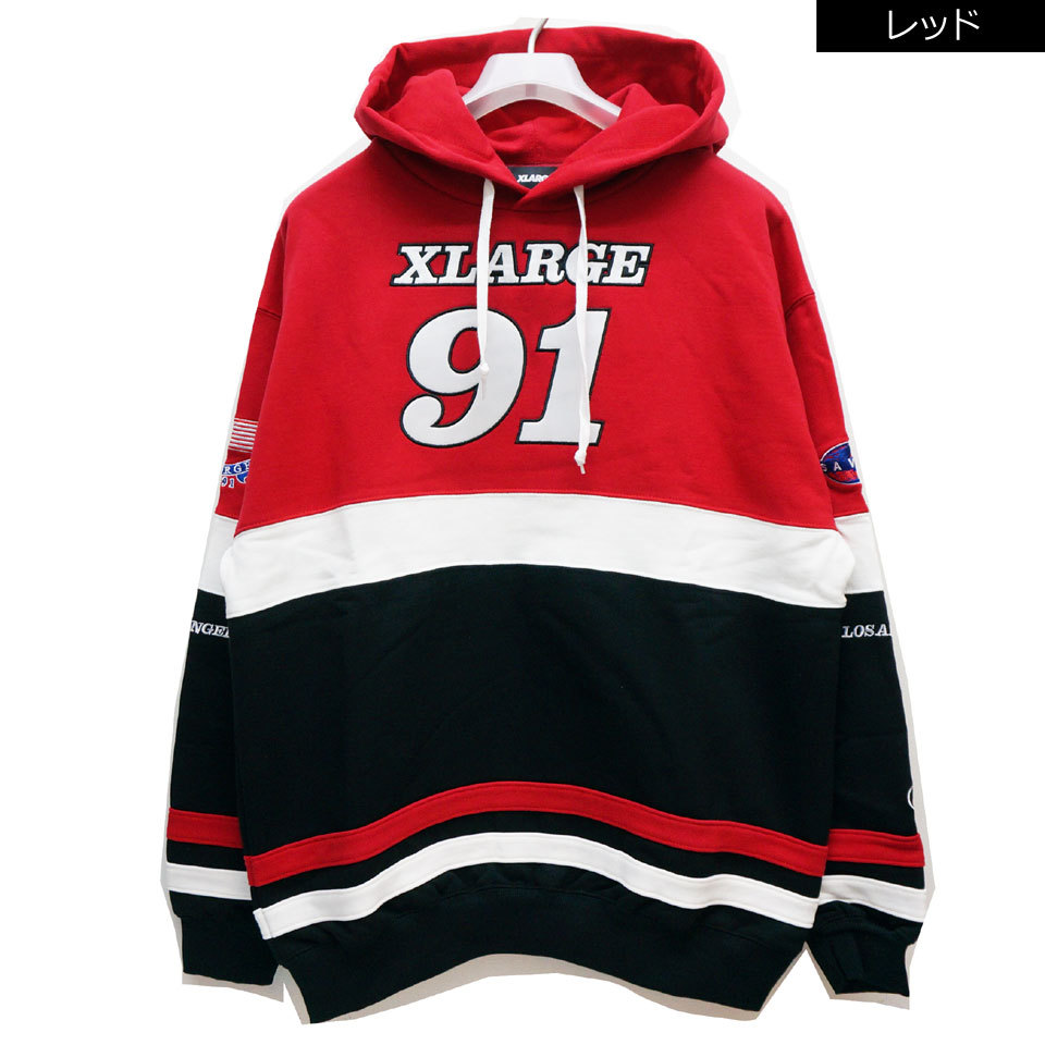 全2色 エクストララージ XLARGE パーカー TEAM PANELED HOODED SWEAT