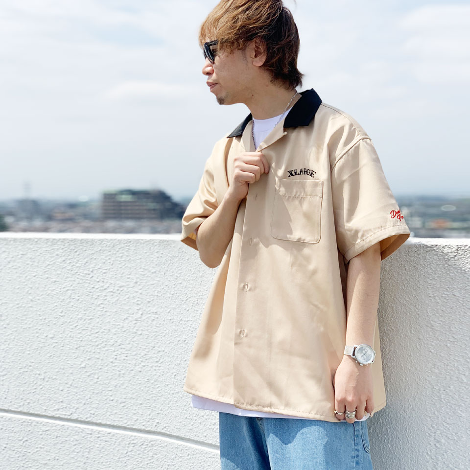 agnes b.｜メンズ 開襟 半袖シャツ 
