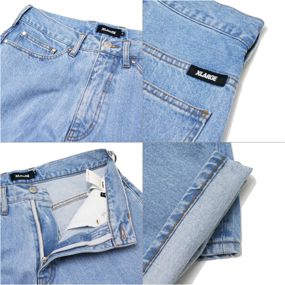 全2色 エクストララージ XLARGE ワイドパンツ デニムパンツ WIDE DENIM