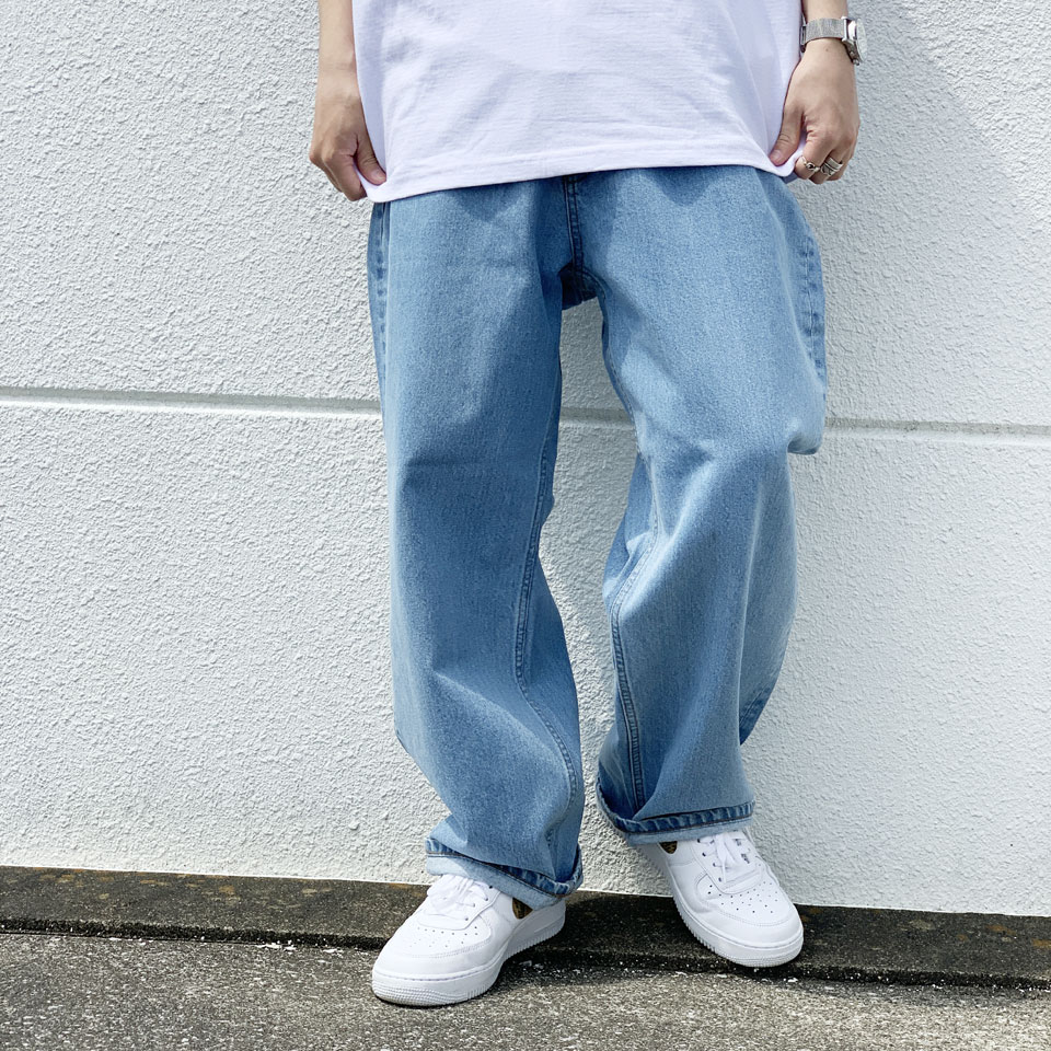 全2色 エクストララージ XLARGE ワイドパンツ デニムパンツ WIDE DENIM PANTS ジーンズ インディゴ ライトインディゴ ブルー デニム バギーパンツ 101222031004 : xlarge2219 : Mr-vibes - 通販 - Yahoo!ショッピング