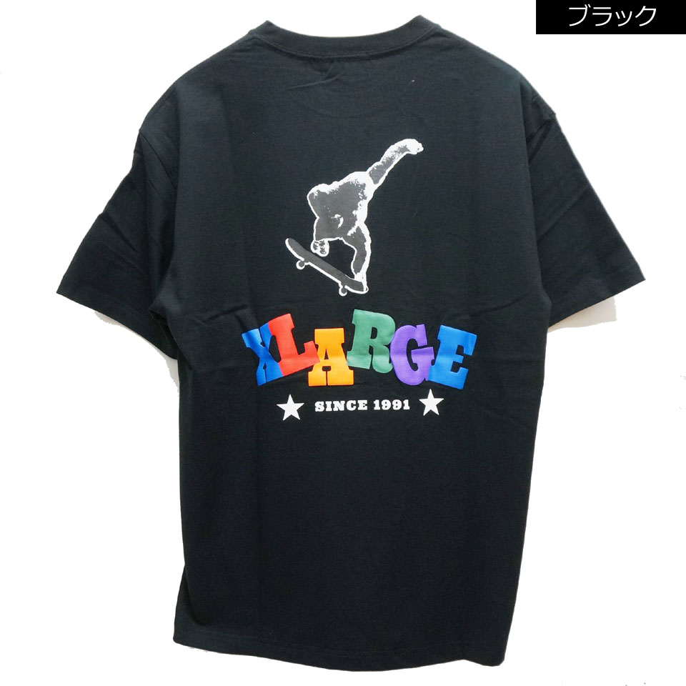 全2色 エクストララージ XLARGE Tシャツ FRONT K GRIND S/S TEE 半袖 バックプリント ホワイト 白 WHITE ブラック  黒 BLACK 101222011030