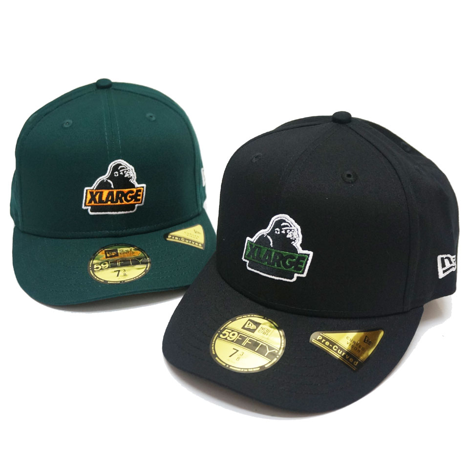 全2色 エクストララージ フィッテッドキャップ XLARGE×NEWERA 2TONE SLANTED OG SNAPBACK CAP 帽子  59FIFTY Pre Curved ニューエラ ブラック グリーン