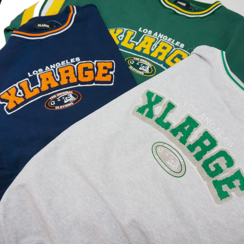 XLARGE セール 全3色 エクストララージ クルースウェット