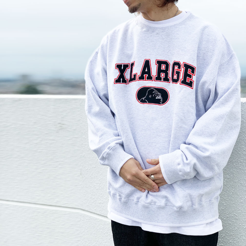 セール 全2色 エクストララージ XLARGE クルースウェット トレーナー