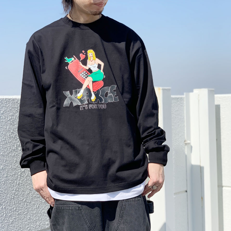 XLARGE 全2色 エクストララージ ロンT Tシャツ TELEPHONE L/S