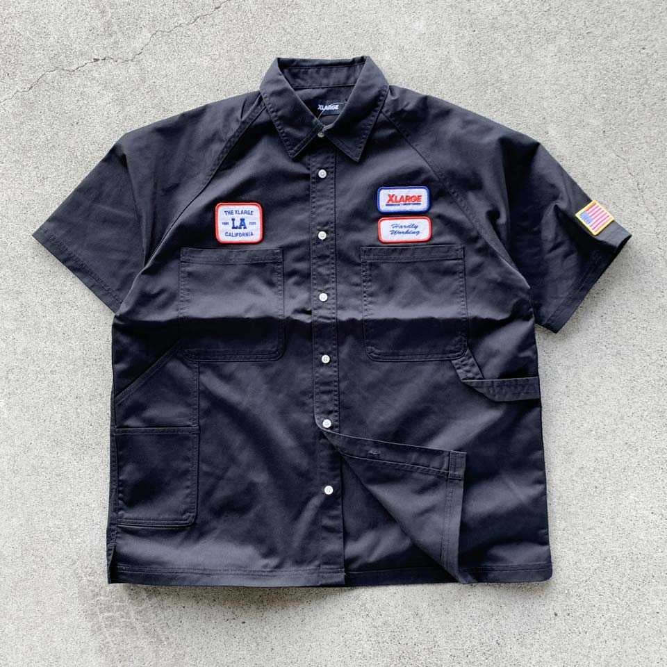 XLARGE（エクストラ ラージ） 半袖シャツ LOGO PATCH S/S WORK SHIRT