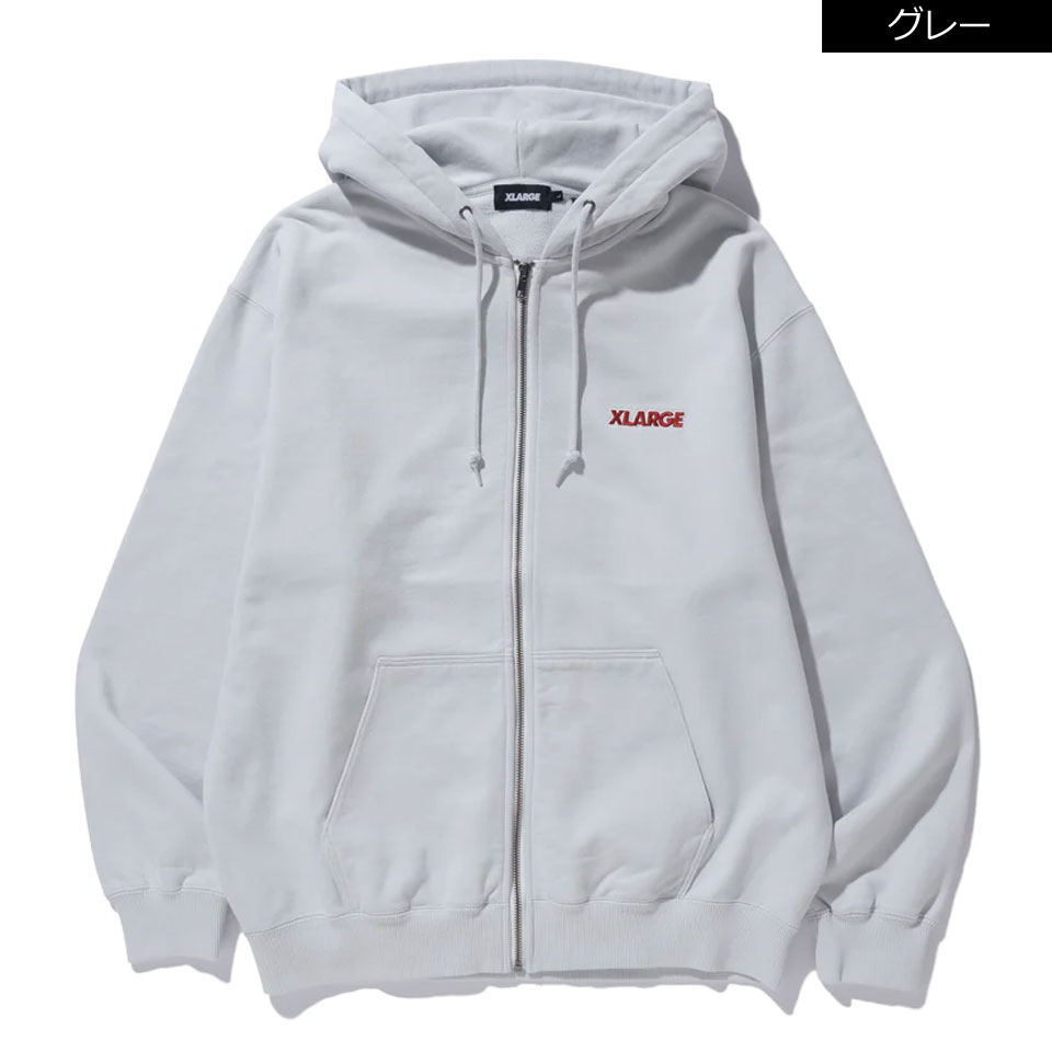 全2色 エクストララージ XLARGE ジップパーカー STANDARD LOGO ZIP 