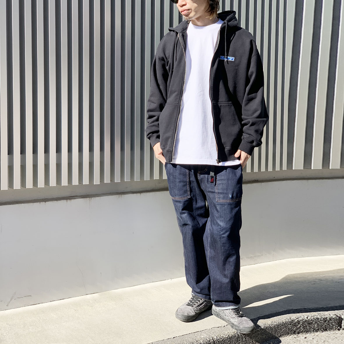 全2色 エクストララージ XLARGE ジップパーカー STANDARD LOGO ZIP 