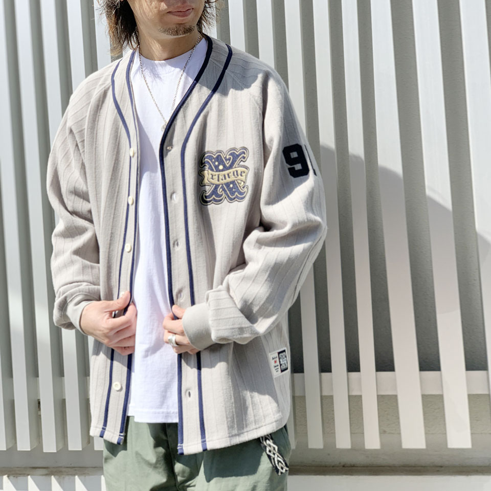 メンズ ツーピース スウェット シャツ 2色 XLARGE 全2色 エクストララージ ベースボールシャツ BASEBALL