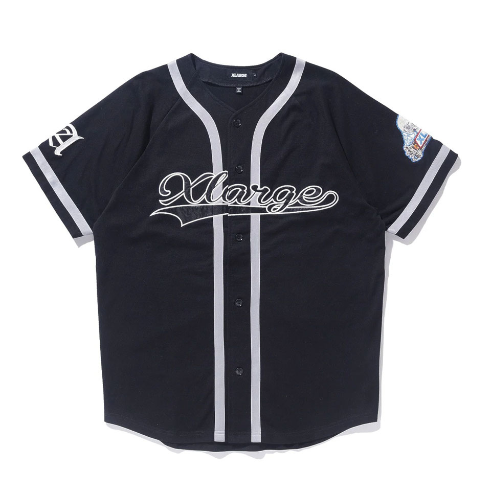 XLARGE ベースボールシャツ XLARGE エクストララージ ベースボールシャツ EMBROIDERED