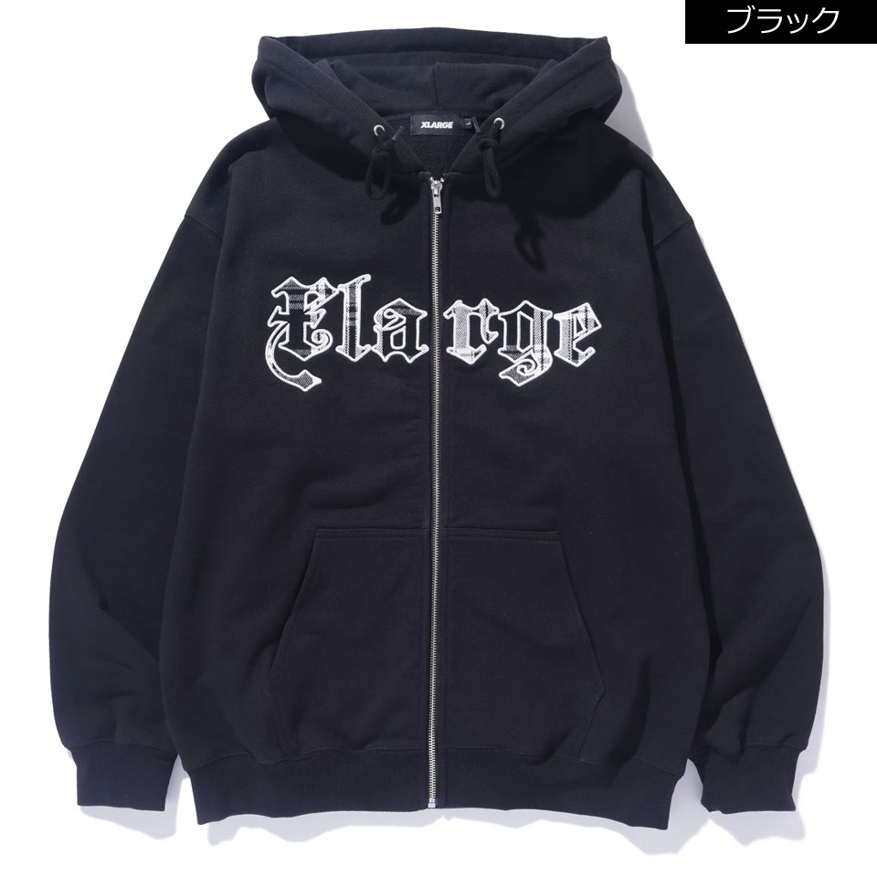 XLARGE オリーブ色 ジップアップベスト XL ALLOVER LOGO ZIP HOODED SWEATSHIRT – calif（カリフ）公式サイト