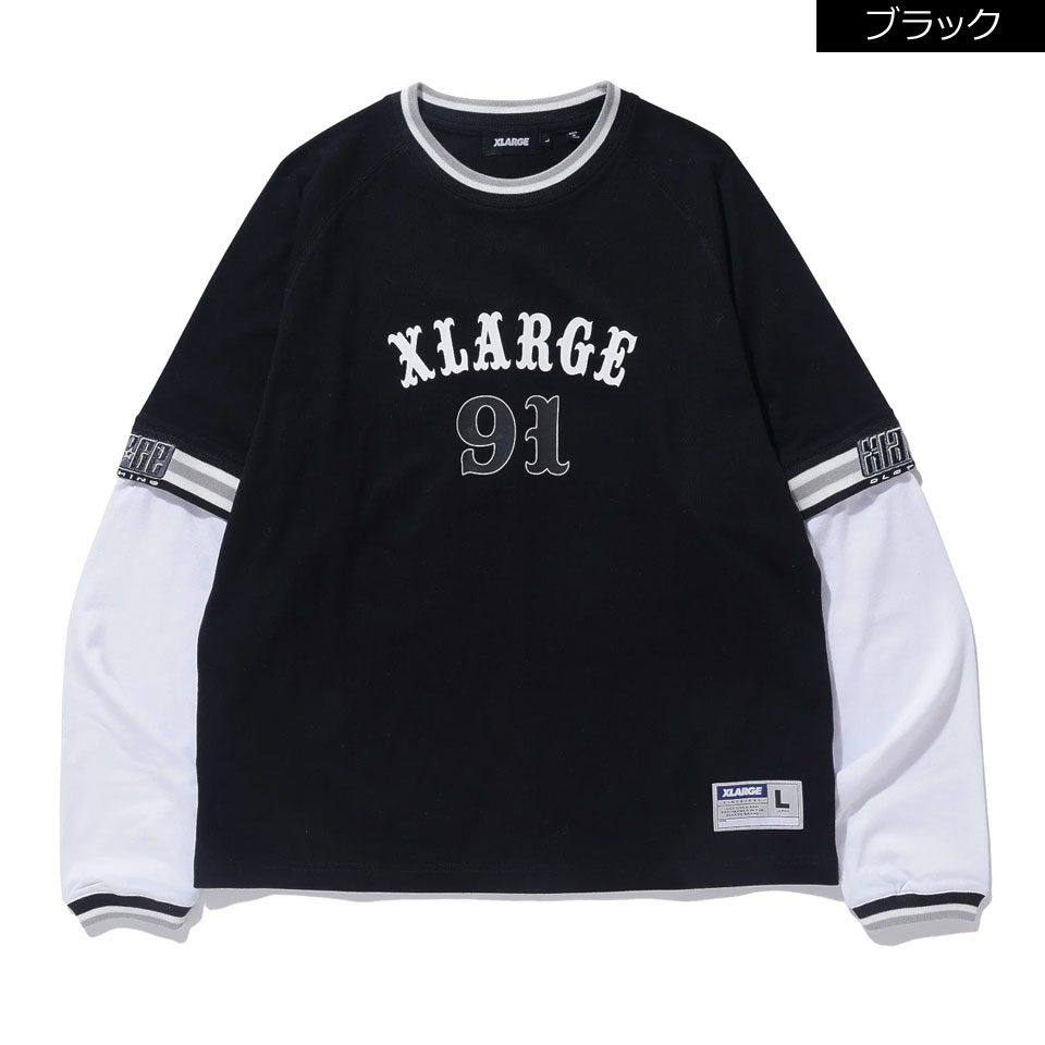 XLARGE（エクストラ ラージ） 全2色 ロンT Tシャツ XLARGE 91 LAYERD L