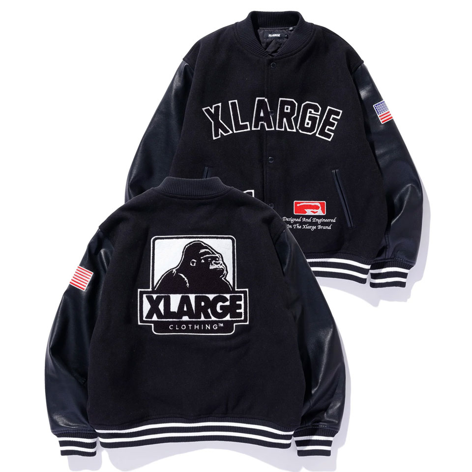 エクストララージ XLARGE スタジャン OG LOGO VARSITY JACKET スタジアムジャケット ブラック 黒 BLACK  101244021005 : xlarge2283 : Mr-vibes - 通販 - Yahoo!ショッピング