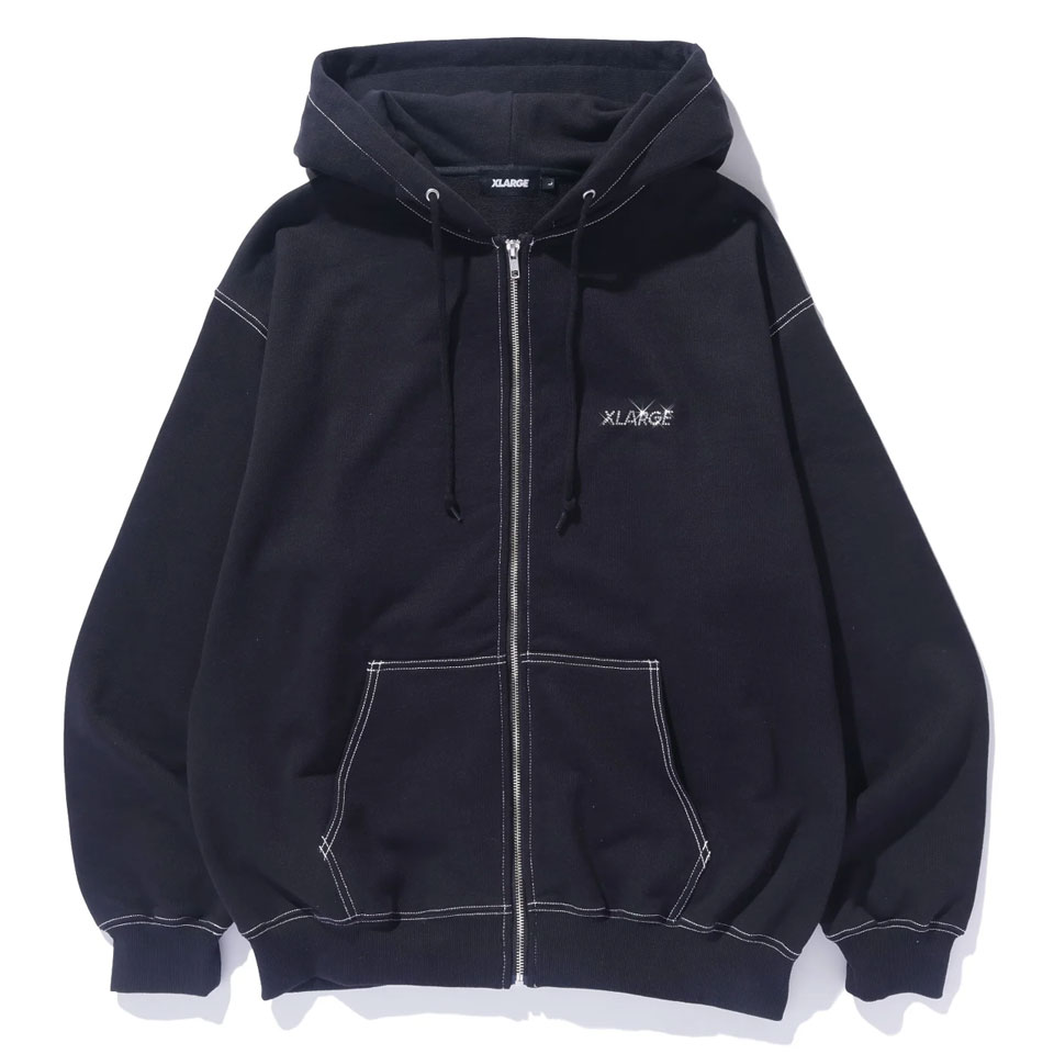 XLARGE 全2色 エクストララージ ジップパーカー RHINESTONE OG