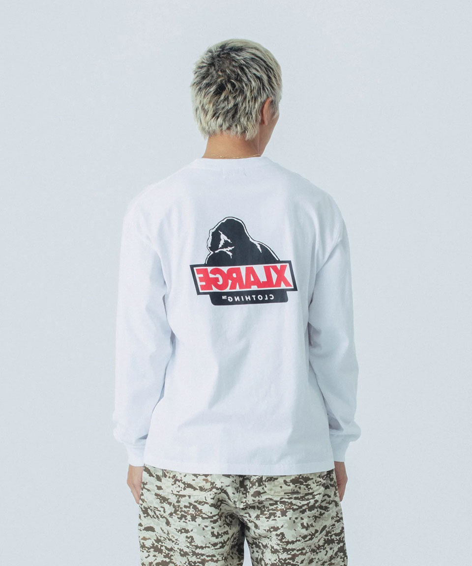全2色 エクストララージ XLARGE ロンT Tシャツ BACK SIDE OG L/S TEE 長袖 ホワイト ブラック 白 黒 WHITE BLACK 101251011006 | XLARGE | 01