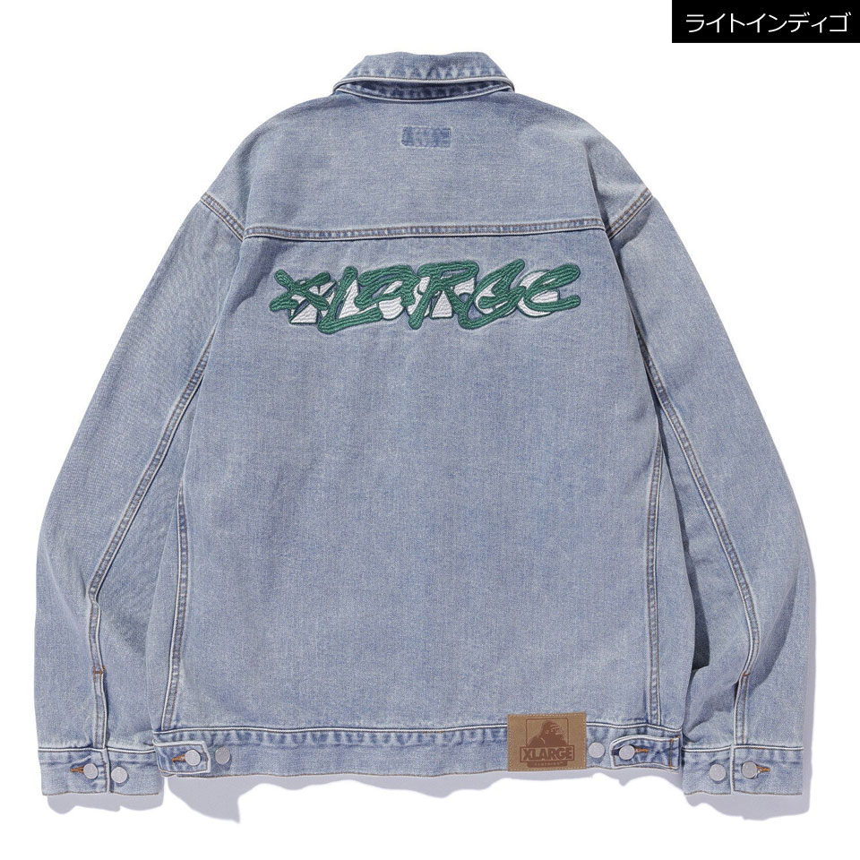 XLARGE 全2色 エクストララージ デニムジャケット SIDE CUTTING