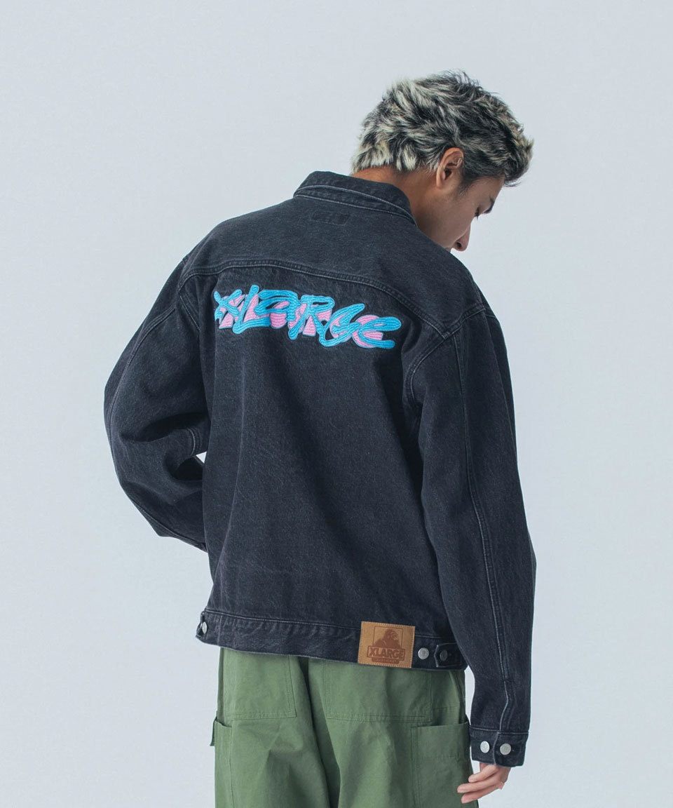 XLARGE 全2色 エクストララージ デニムジャケット SIDE CUTTING