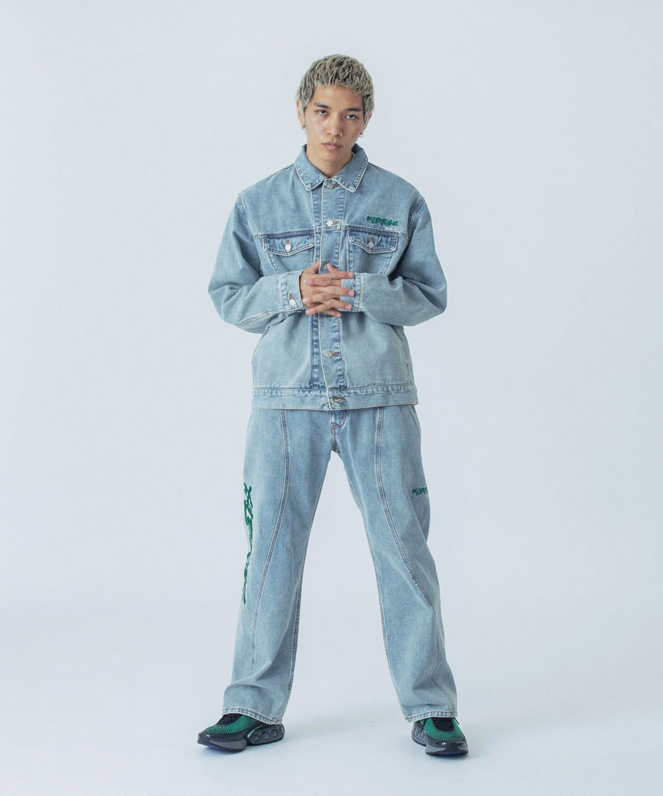 祝開店！大放出セール開催中 エクストララージ 全2色 XLARGE デニムジャケット CUTTING SIDE ジャケット・アウター
