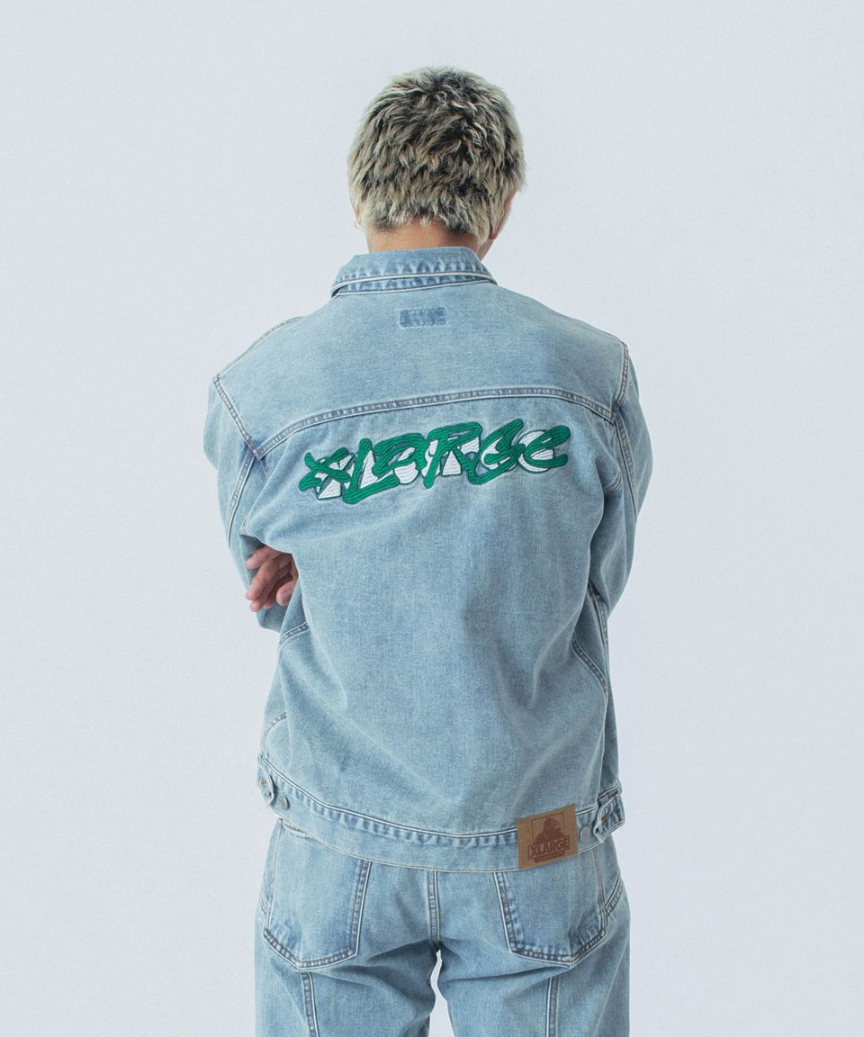 XLARGE 全2色 エクストララージ デニムジャケット SIDE CUTTING