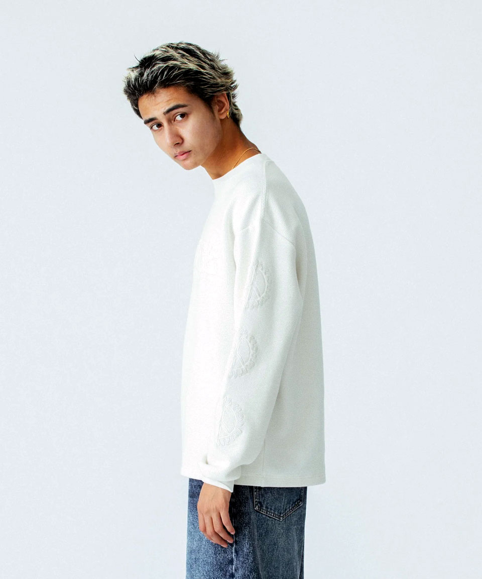 XLARGE（エクストラ ラージ） 全2色 ロンT Tシャツ CAMPUS WAFFLE L/S