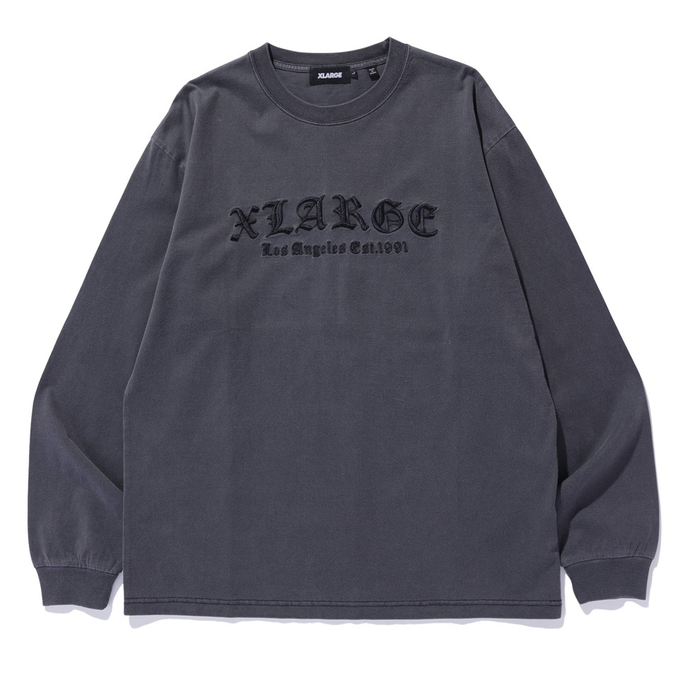XLARGE エクストララージ ロンT Tシャツ PIGMENT DYED OLD