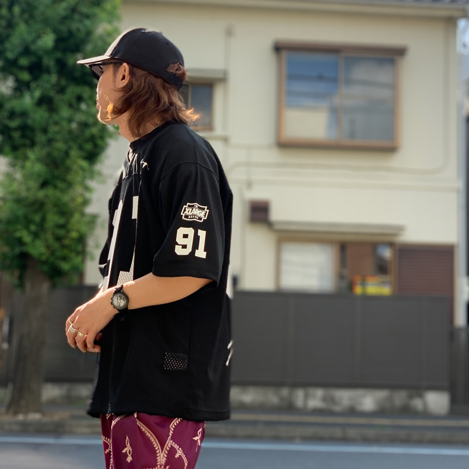 XLARGE エクストララージ フットボールシャツ DISTORTION