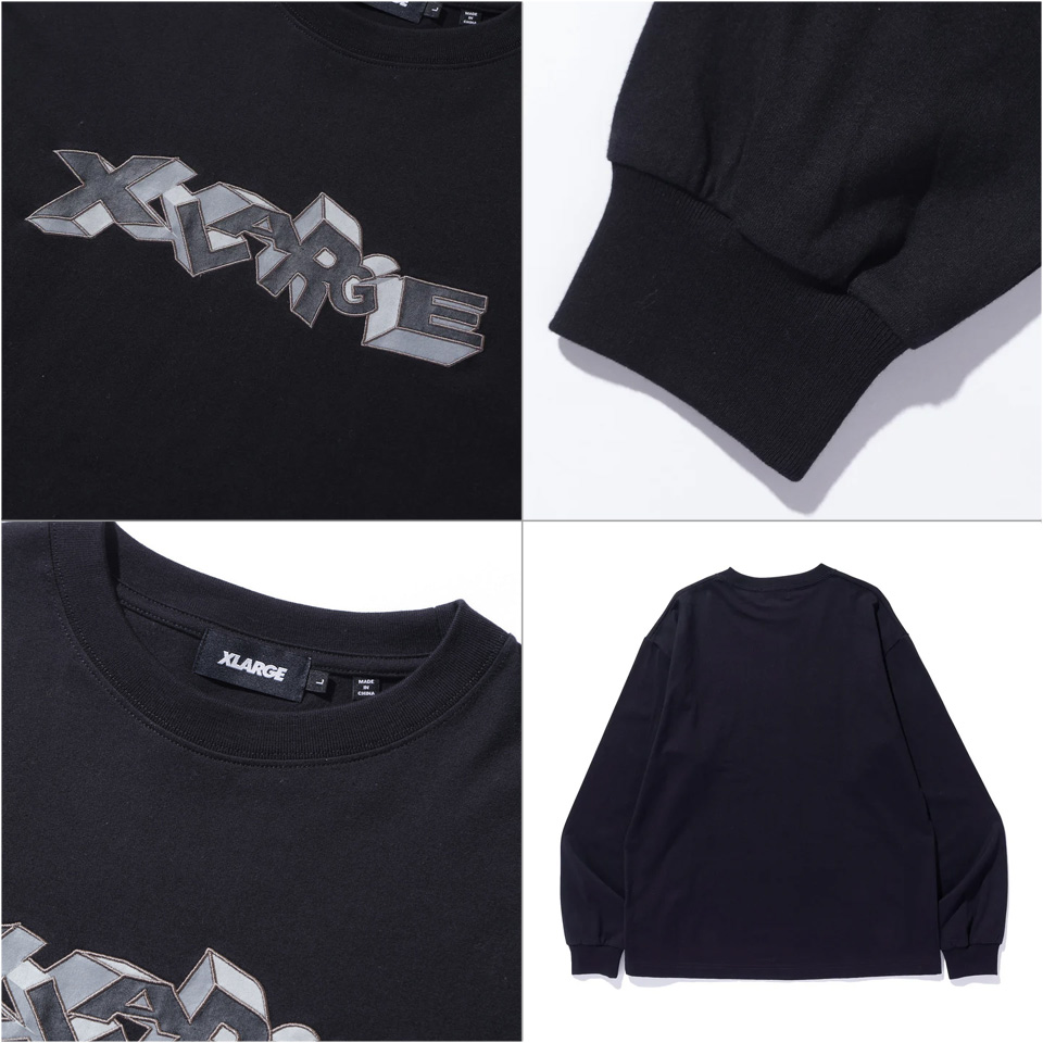 XLARGE（エクストラ ラージ） 全2色 ロンT Tシャツ 3D LOGO L/S TEE