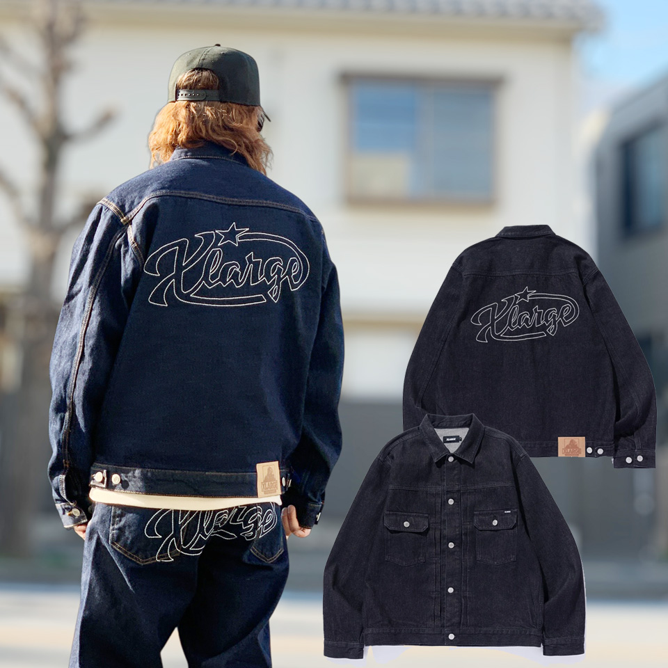 XLARGE（エクストラ ラージ） 全2色 デニムジャケット STAR LOGO DENIM