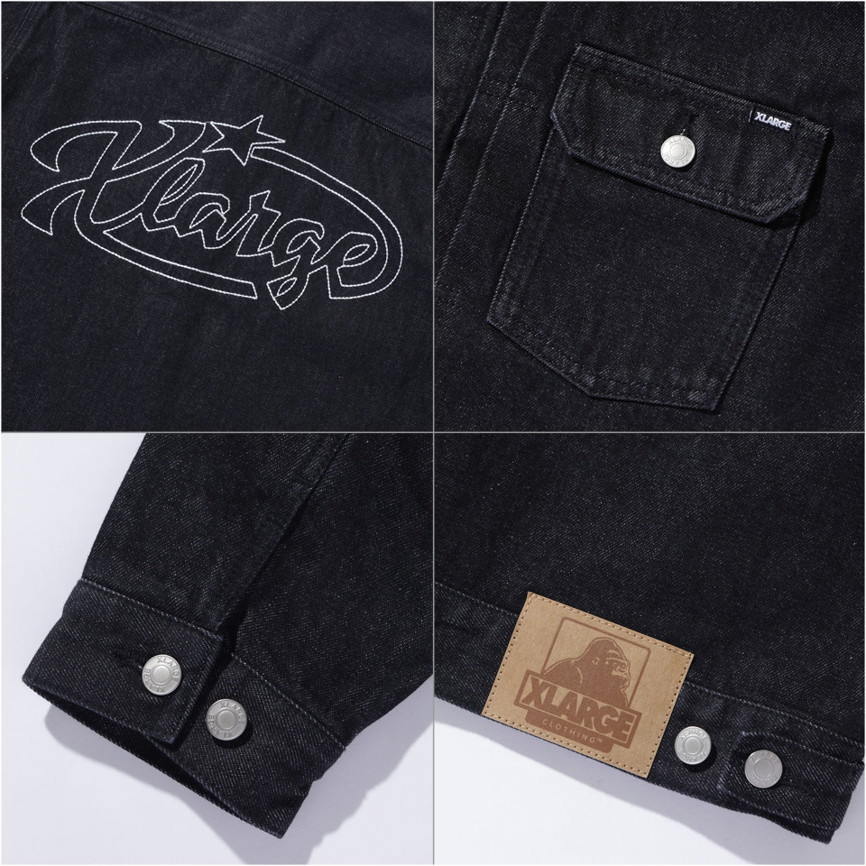 XLARGE（エクストラ ラージ） 全2色 デニムジャケット STAR LOGO DENIM