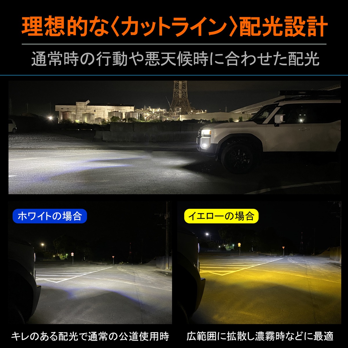 ランドクルーザー 250 ランクル250 LED フォグランプ L1B 2色切替