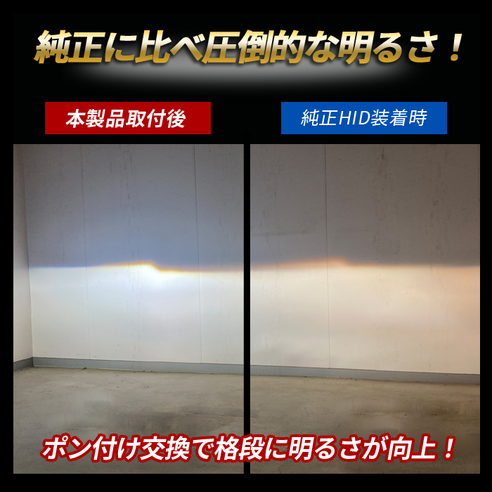 フェアレディZ Z34 HZ34 LED ヘッドライト D2S D2R 純正交換 車検対応 ロービーム ホワイト 6500K 純正HID LED 交換 カスタム パーツ_3