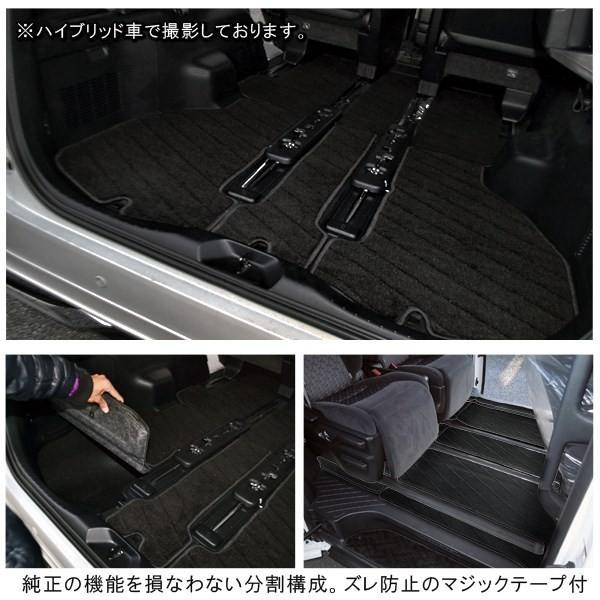 アルファード30系，7人乗り，ハイブリッド車，セカンドマット アルファード 30 ヴェルファイア フロアマット セカンドマット