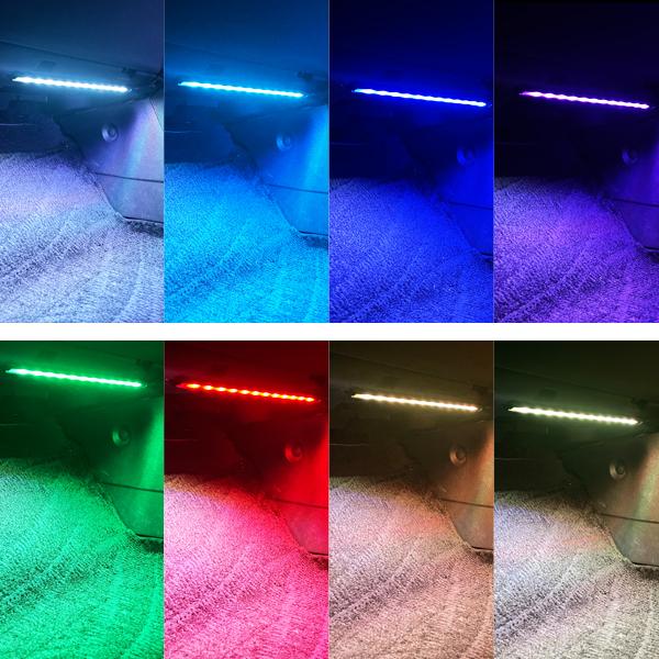 インスパイア CP3 UC1 LED フットランプ  テープライト RGB チューブライト 後付け 12V 4本｜mr1｜04