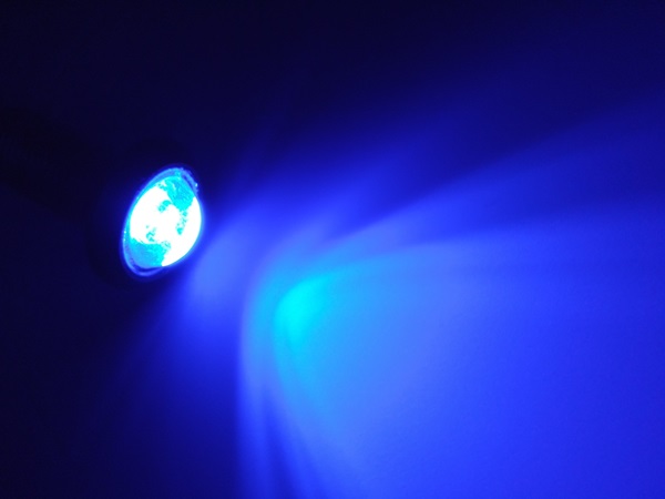 LED スポットライト 車 デイライト ボルト型 ホワイト ブルー 10mm
